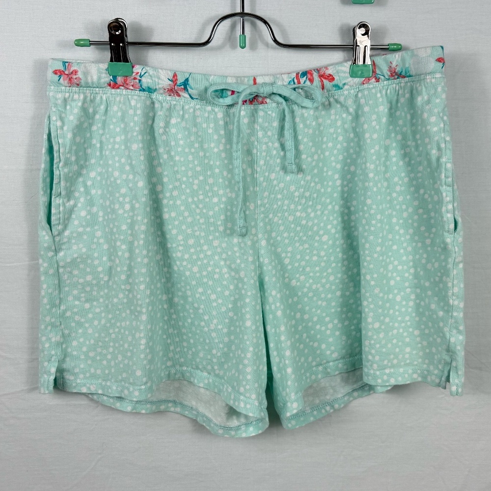 Carol Hochman Light Blue Pajama Shorts Tie at Waist Size M/M